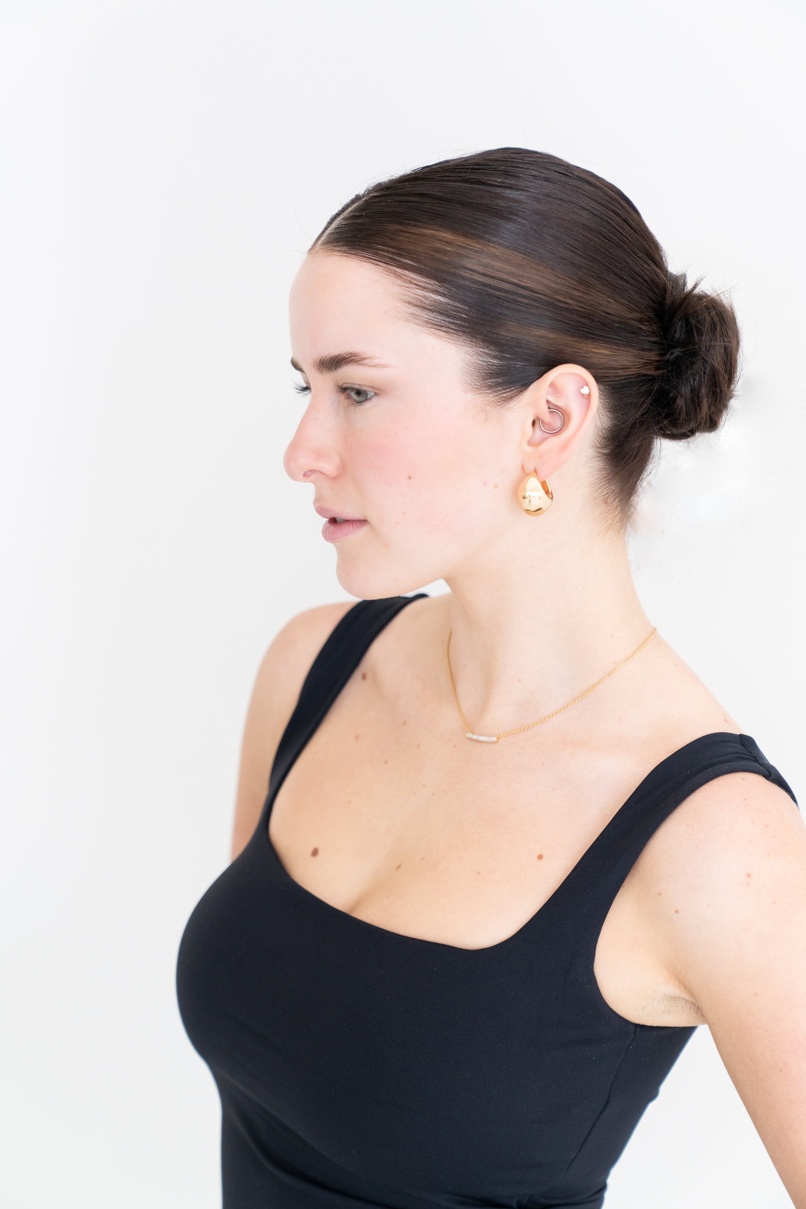 EMILY BUILT IN BRA TOP BLACK