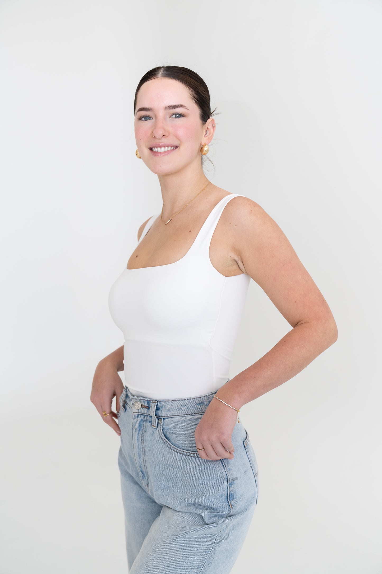 EMILY BUILT IN BRA TOP