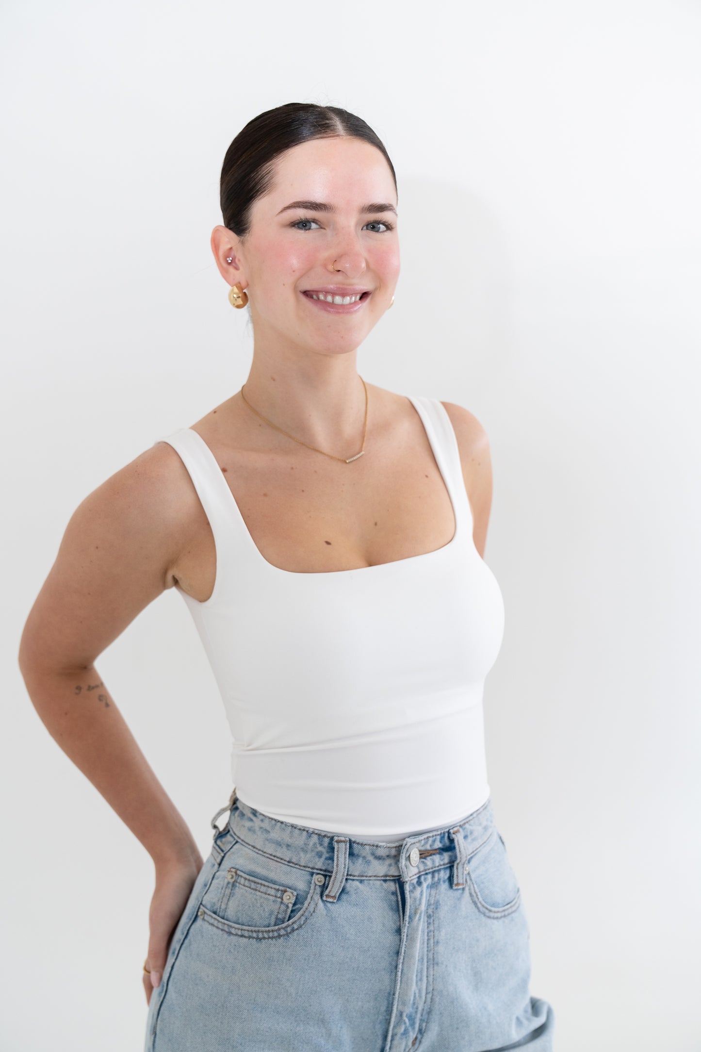 EMILY BUILT IN BRA TOP