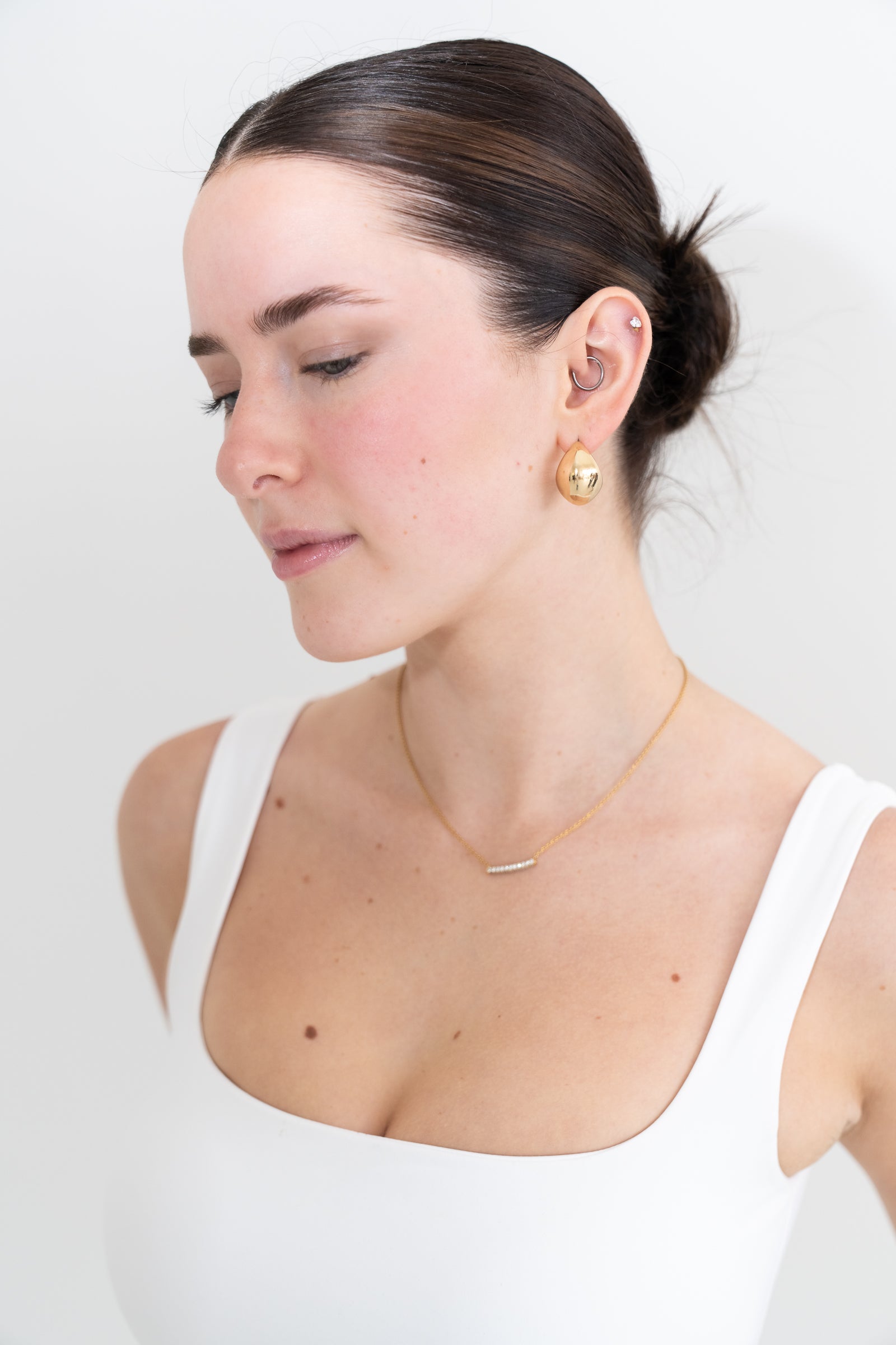 EMILY BUILT IN BRA TOP WHITE