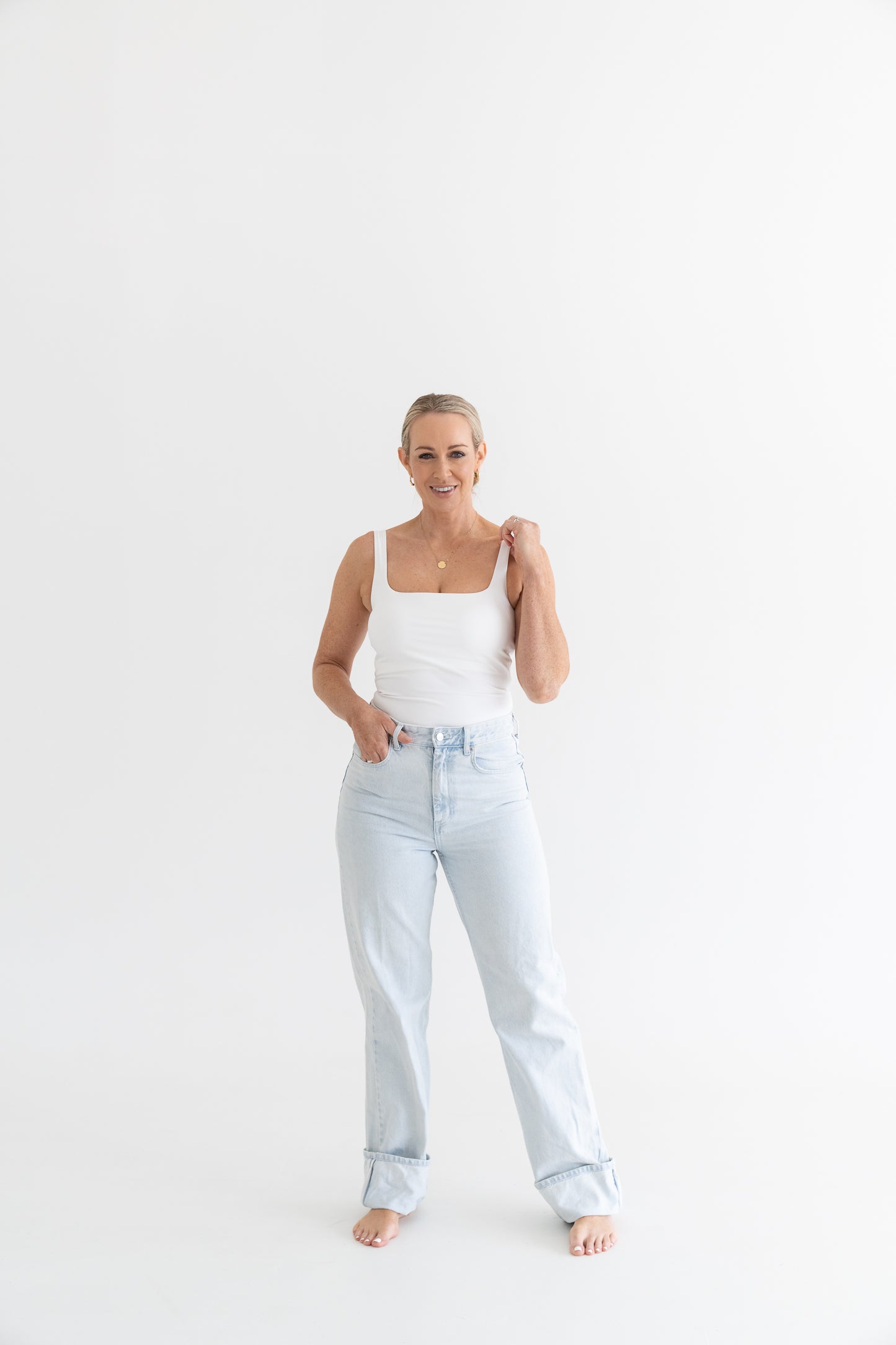 EMILY BUILT IN BRA TOP