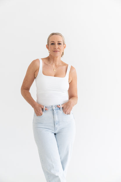 EMILY BUILT IN BRA TOP